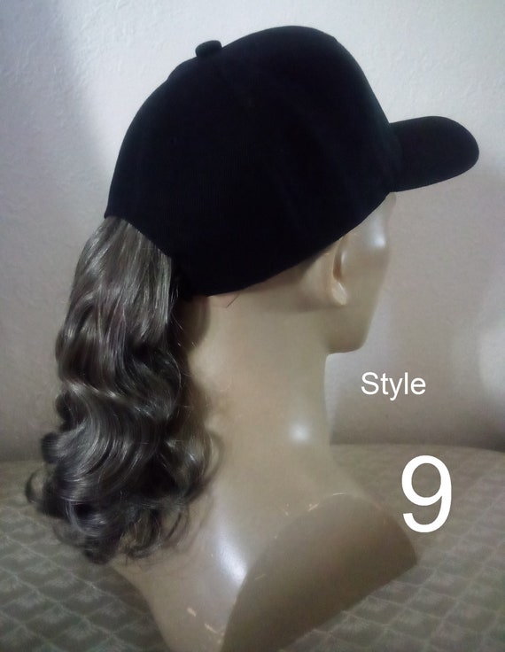 Baseball Cap With Ponytail Extension 