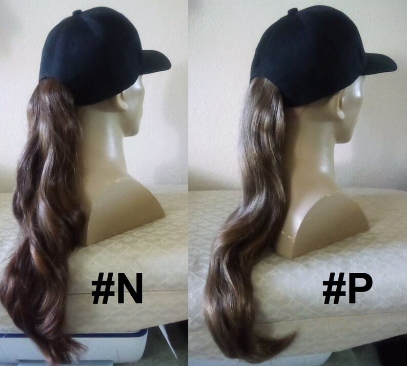 Hats With Hair Attached Baseball Caps With Ponytails Etsy