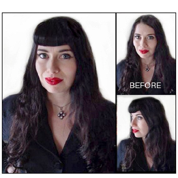 50 S Pin Up Girl Clip On Bangs Fringes 100 Human Hair Etsy