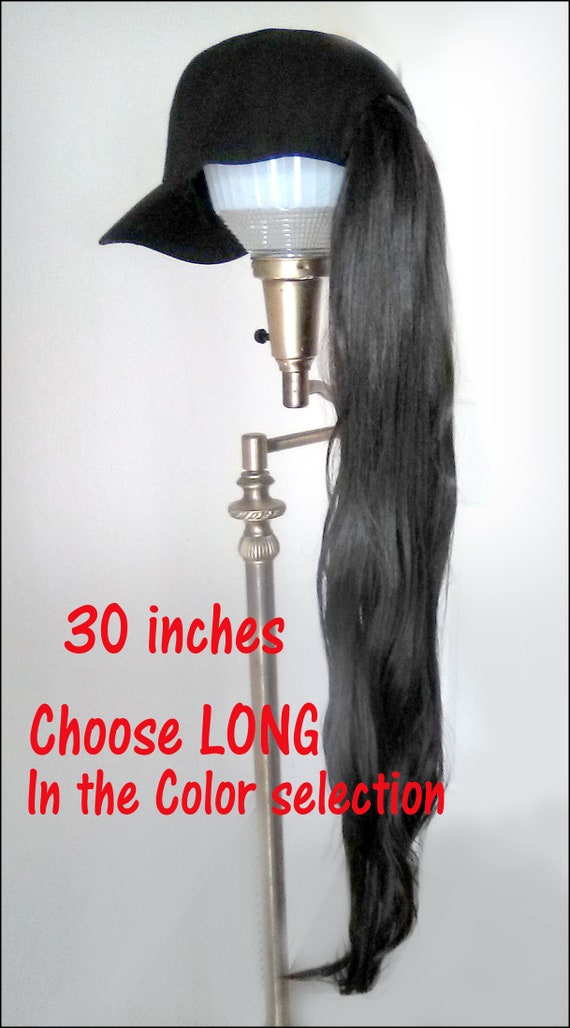 Baseball Cap With Ponytail Extension 