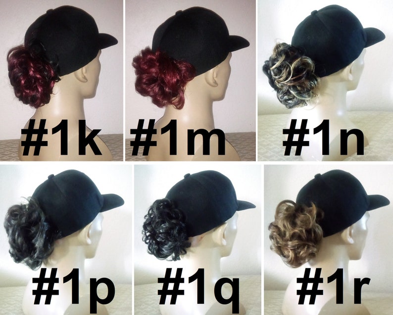 Hats With Hair Attached Baseball Caps With Ponytails Etsy