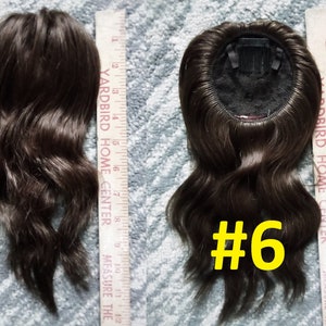 Vintage Human Hair Falls, Cascades, Wig. New Old Stock #6 Med Warm Brown