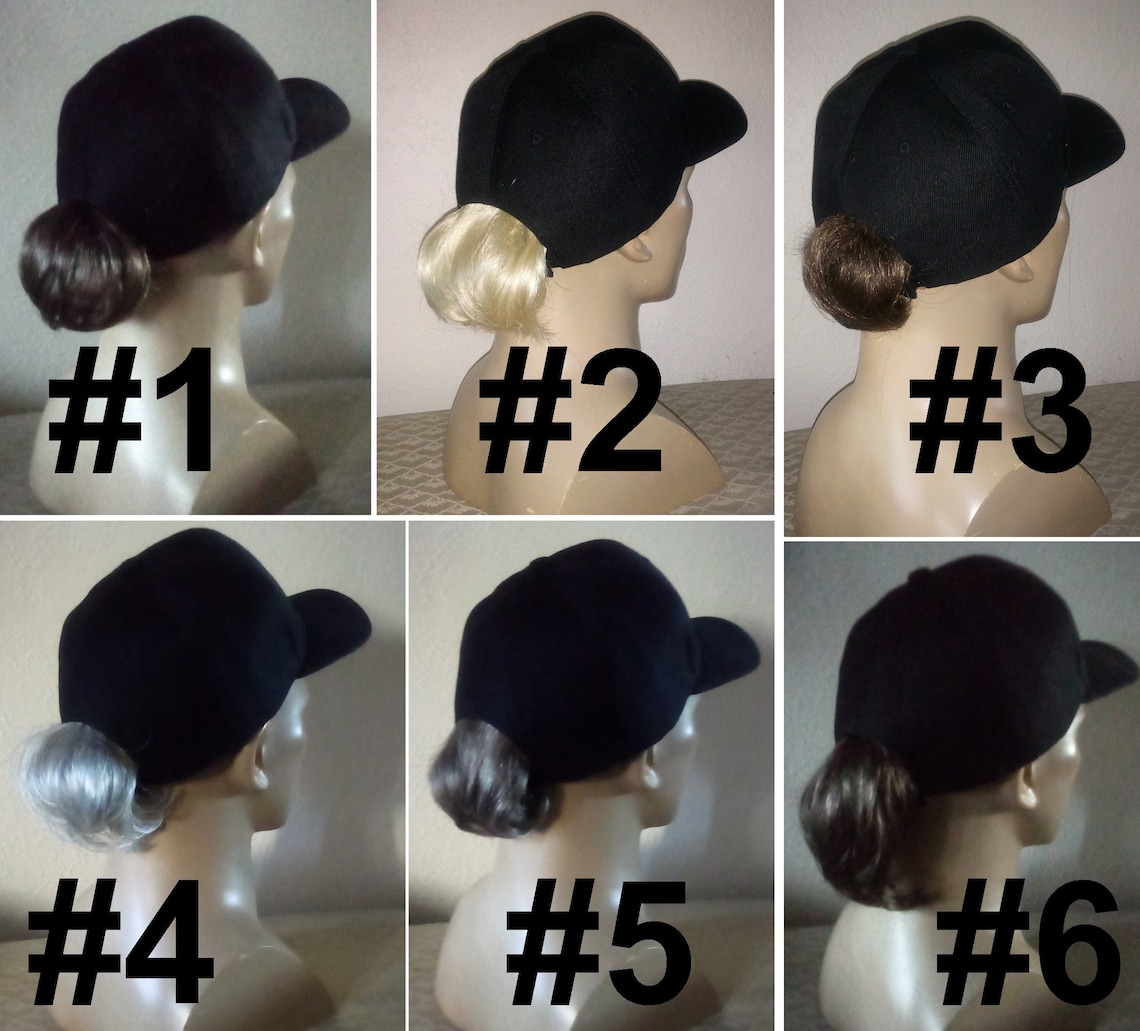 Hats With Hair Attached Baseball Caps With Ponytails Etsy