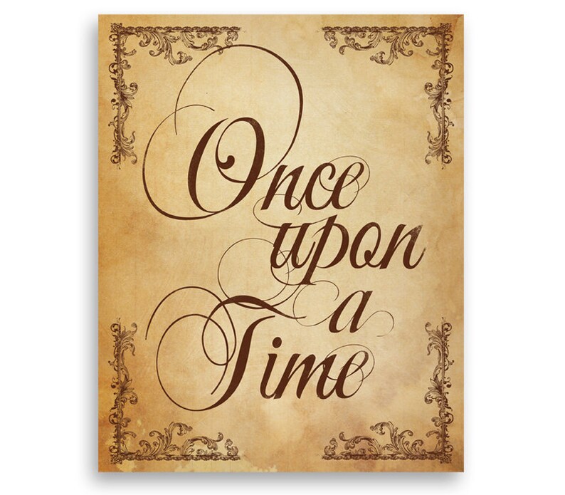 Once Upon A Time Fairy Tail Story Book Digital Download 8x10 Etsy