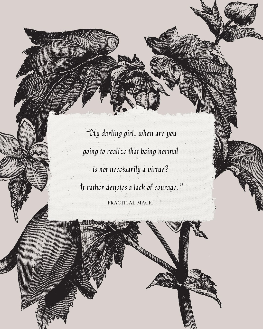 16x20 Practical Magic Quote Digital Print - Etsy
