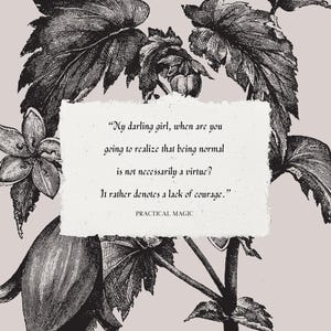 11x14 Practical Magic Quote Digital Print