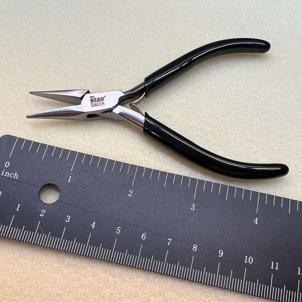 Chain Needle Nose Pliers 4.5"   Beadsmith Jewelry Making Tools , Fine Point Pliers - Ships out from USA