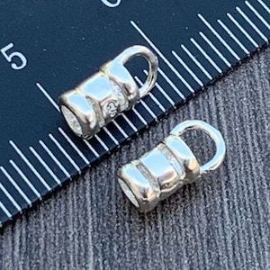 3mm END CAPS/CRIMPS - Inside Diameter 3mm - Sterling Silver Crimp Ends, to finish 2.5- 2.8mm -leather cord, bead chain,snake chain -end caps