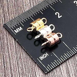 New Rose Gold - Magnetic Clasp Sterling Silver , 14kt Gold Filled or 14kr Rose Gold Filled - 4.5mm/5.5mm/6mm