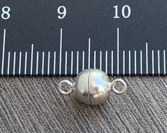 Chiusura magnetica in argento sterling, placcata oro 14 carati e oro rosa 14 carati