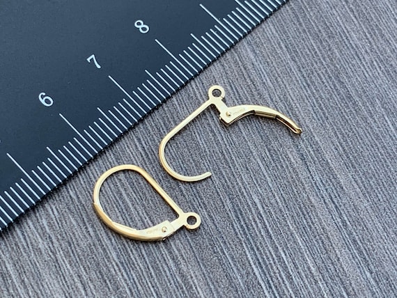14kt Gold Filled Lever Back Earrings With Open Loop Ear Wire 15mm