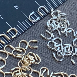 Cable Thimble Sterling Silver or 14kt Gold Filled  0.021&quot; (0.53mm) , 0.031&quot; (0.79mm) , 0.045&quot; (1.143mm)- Wire Guard