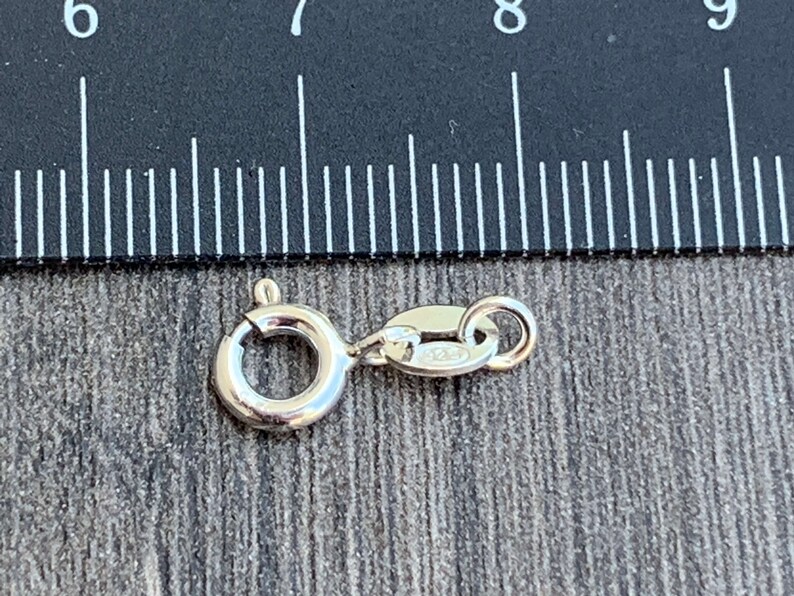 Sterling Silver Spring Clasp With 925 Quality Tag 6mm/7mm/8mm Etsy