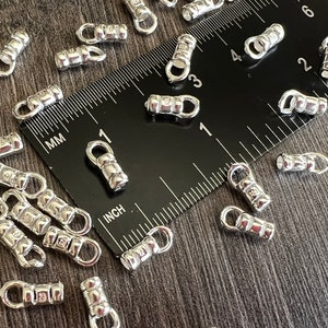 Sterling Silver Cord End Caps: 2mm Crimp Ends for 1.6-1.8mm Cord
