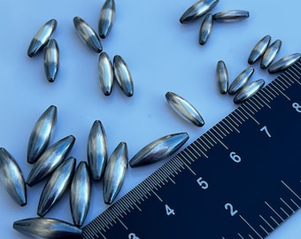 Sterling Silver Navajo Oval Beads - Torpedo Pearls - 3mm, 4mm, 5mm ,6mm - Authentic