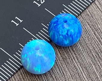 10mm Opal Round Beads - Smooth Opal Beads - Fully Drilled Holes-Jewelry Making - Ships out from USA !