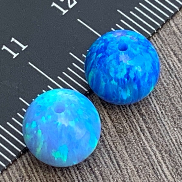 10mm Opal Round Beads - Smooth Opal Beads - Fully Drilled Holes-Jewelry Making - Ships out from USA !