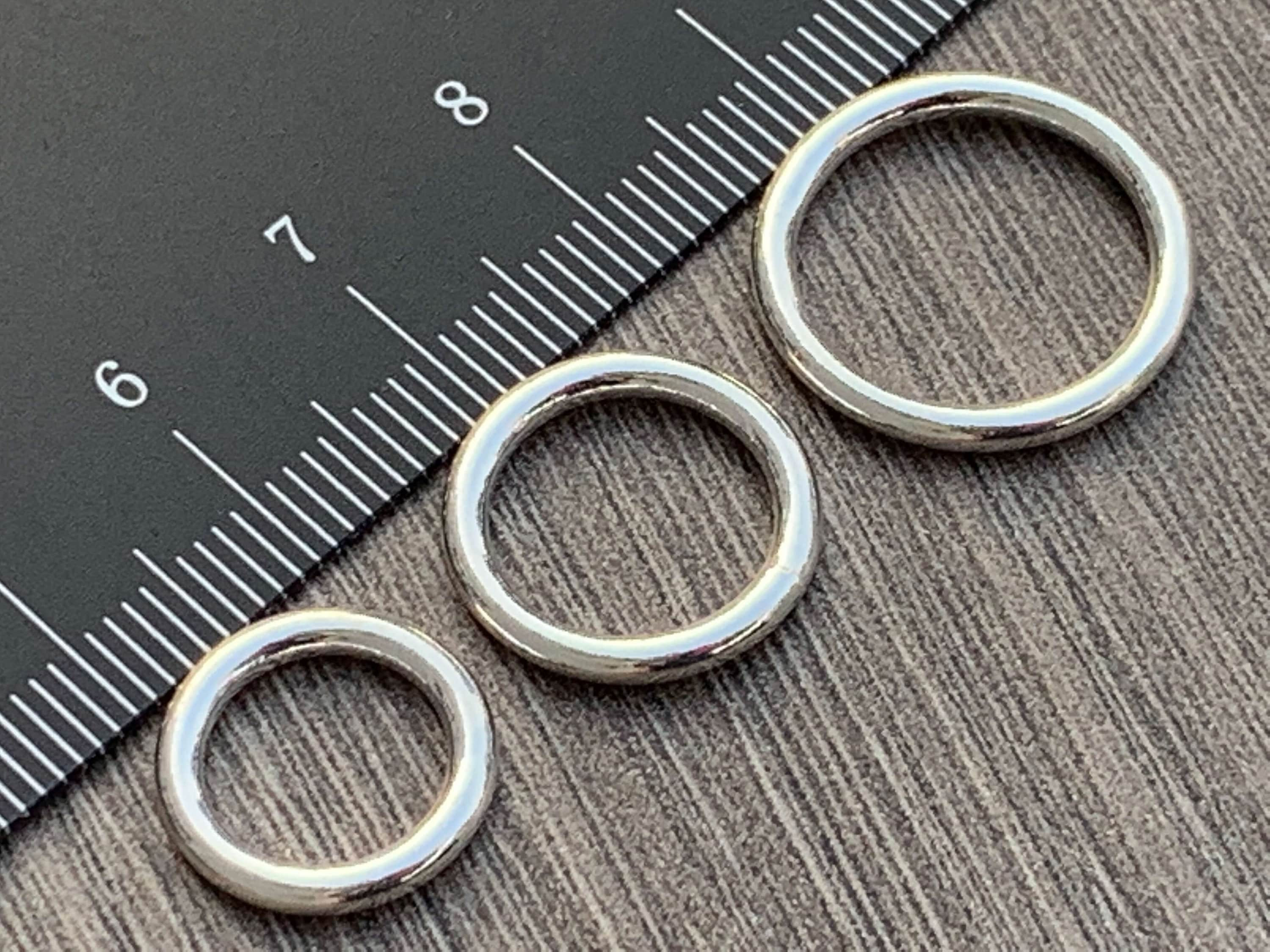 Solid Sterling Silver 925 Jump Rings - 5 mm external diameter - luxury  quality