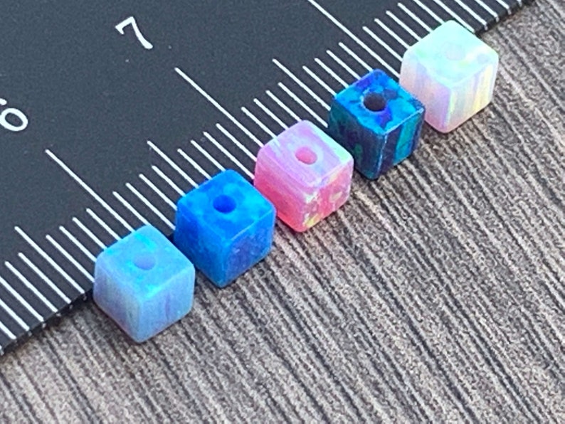4mm OPAL Square Beads smooth Opal Beads-wholesale Lot Fully - Etsy