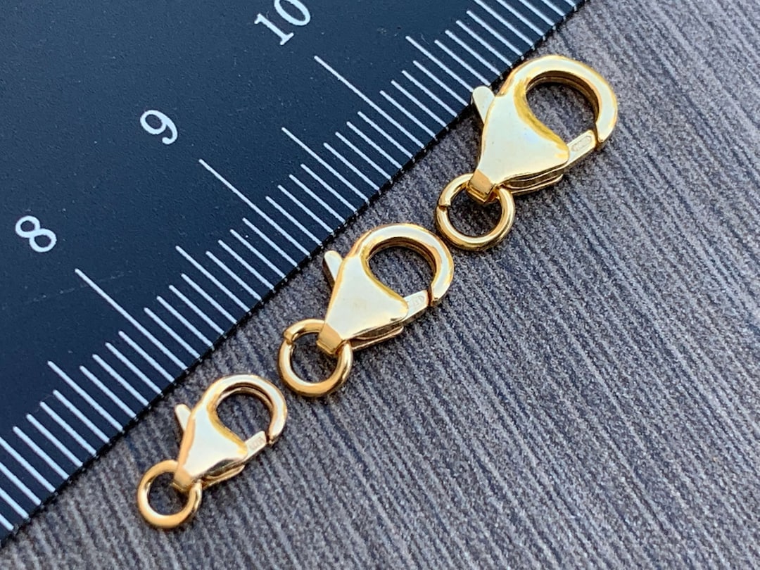 Lobster Clasp 14kt Gold Filled / Lobster Claw /trigger Clasp Gold Clasp With Open Jump Ring Made