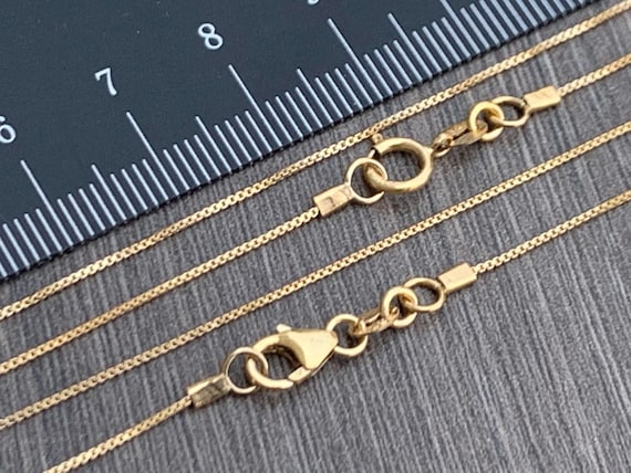 Buy Finished Necklace 0.7mm Box Chain 14kt Gold Filled Necklace 13