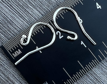 Alambres para pendientes franceses de plata de ley: ganchos para joyería de 0,9 mm