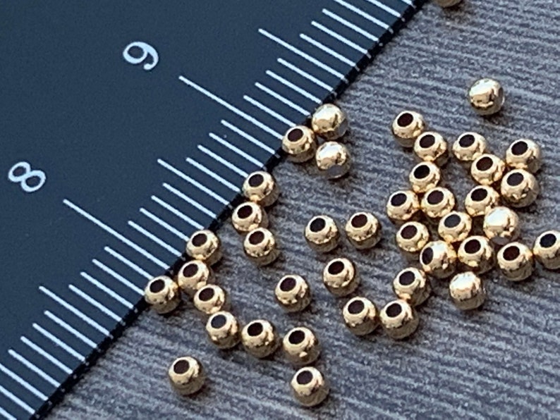 2mm/2.5mm/3mm/4mm 14kt GOLD FILLED Round Beads Spacers Etsy