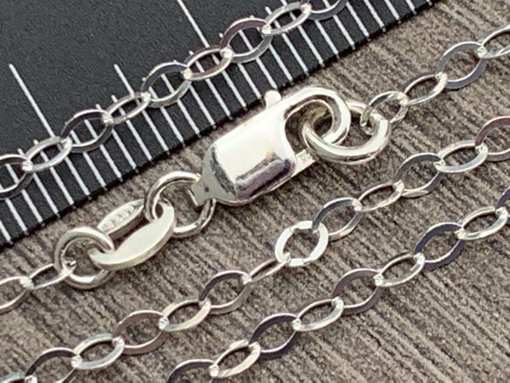 Oval Cable Link Chain 9x6.25mm Sterling Silver Chain 18 gauge ll 1-10 feet THICK Designer charm bracelets ll165 hp