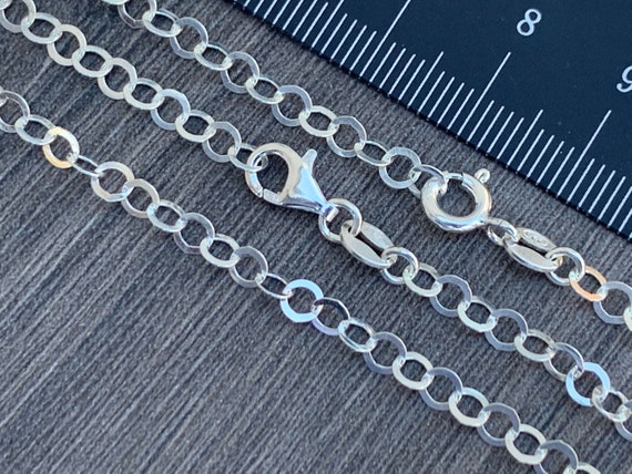 1.2mm Sterling Flat Cable Chains - 16 1.2mm Sterling Flat Cable Chains - 16