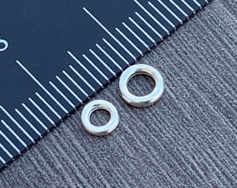 Sterling Silver Closed Jump Rings: 18 Gauge Jewelry Supplies