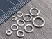 Jump Ring Sterling Silver Open  2mm 3mm 3.5mm 4mm 5mm 6mm - 16 18 20 gauge / 1mm 1.2mm 1.3mm - Outer Dimensions 4mm 5mm 6mm 7mm 9mm 