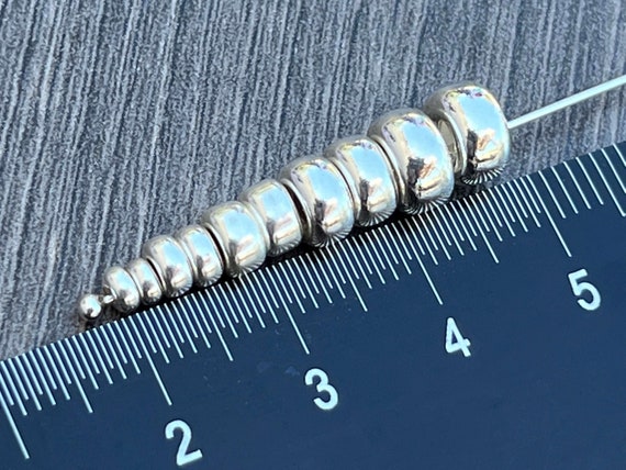 Sterling Silver 7mm Spacer Beads for Jewelry Making. Wholesale