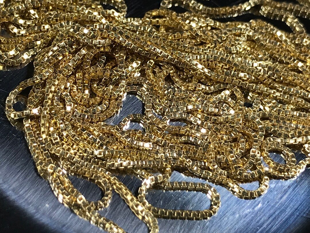 14kt Gold Filled Chain Sample: Beading, Box, Link & More - Etsy