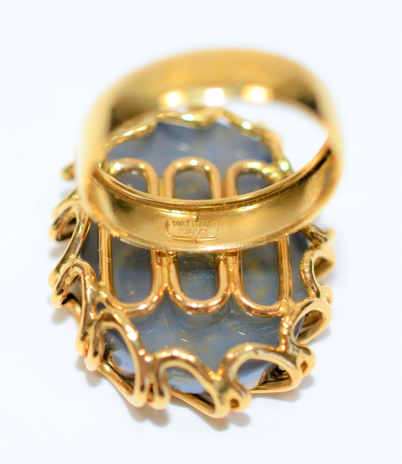 Natural Druzy Ring 14K Solid Gold Ring MILOR Ring… - image 5