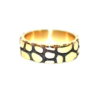 14K Goldring Bandring Trauring Ehering Herrenring Herrenband Schwarz Rhodium Gold Brautschmuck Stapelbarer Ring Vintage Ring