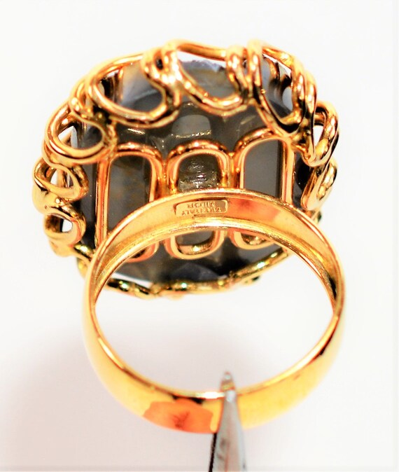 Natural Druzy Ring 14K Solid Gold Ring MILOR Ring… - image 6