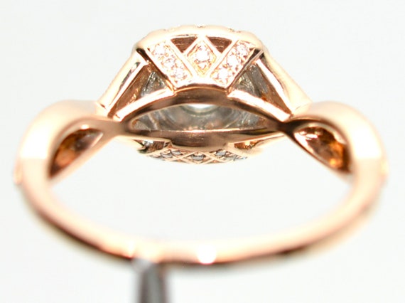 Neil Lane Natural Diamond Ring 14K Rose Gold .84t… - image 7