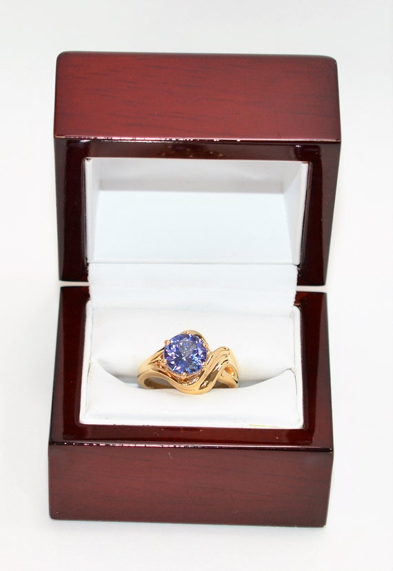 Natural Tanzanite Ring 14K Solid Gold 2.83ct Soli… - image 10