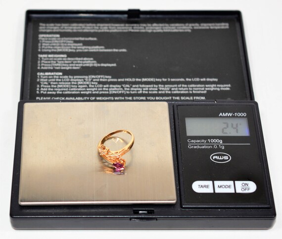 14K Gold Ruby and Diamond Ring: .56tcw Vintage Co… - image 9