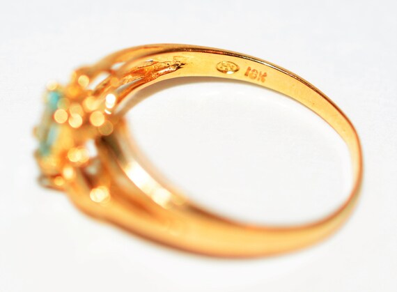 Paraiba Tourmaline Ring: .33ct Gemstone, 18K Gold… - image 5