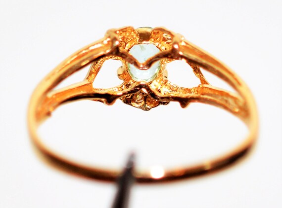 Paraiba Tourmaline Ring: .33ct Gemstone, 18K Gold… - image 6