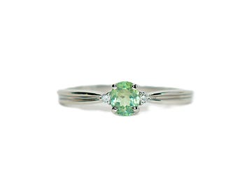 Natural Alexandrite & Diamond Ring Platinum .39tcw Birthstone Ring Statement Ring Promise Ring Vintage Ring Alexandrite Ring Estate Ring