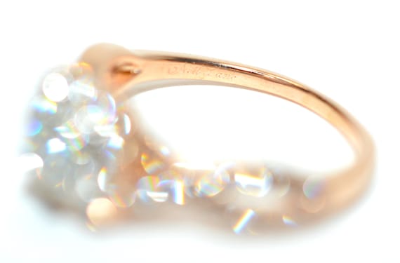 Neil Lane Natural Diamond Ring 14K Rose Gold .84t… - image 5