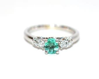 Scott Kay Natural Paraiba Tourmaline & Diamond Ring 14K White Gold 1.12tcw Engagement Wedding Statement Cocktail Bridal Jewelry