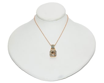 LeVian Natural Fancy Diamond Necklace 14K Rose Gold .55tcw Designer Pendant Estate Jewelry Gemstone Necklace Bridal Jewelry