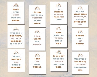 Growth Mindset Klassenzimmer Poster, Klassenzimmer Poster, inspirierende Klassenzimmer Dekor, bunte Klassenzimmer Dekoration, Klassenzimmer Dekor