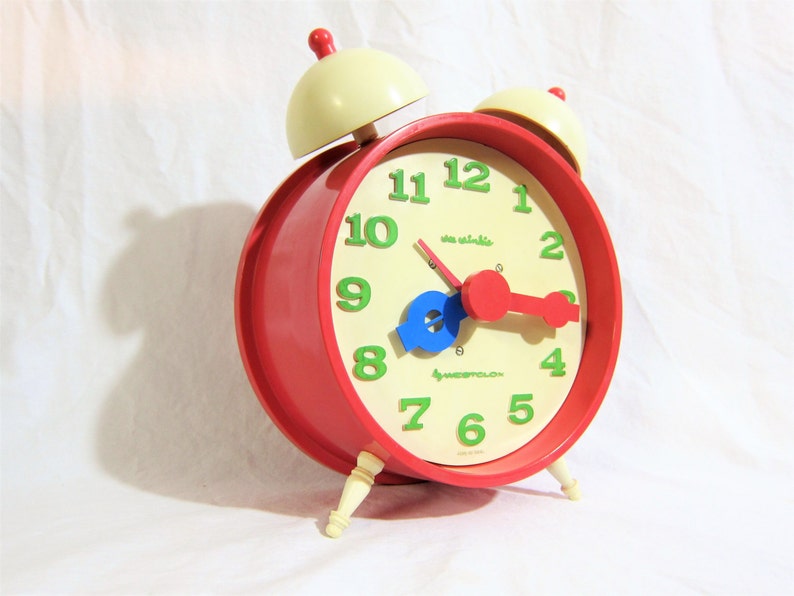 Westclox Wee Winkie jumbo Alarm Kids Clock 1960s Etsy
