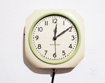 Westclox "Electric Wall Clock" Manual Start 1934