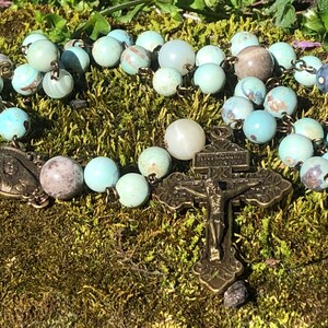 Gemstone Catholic rosary - Agate Rosary