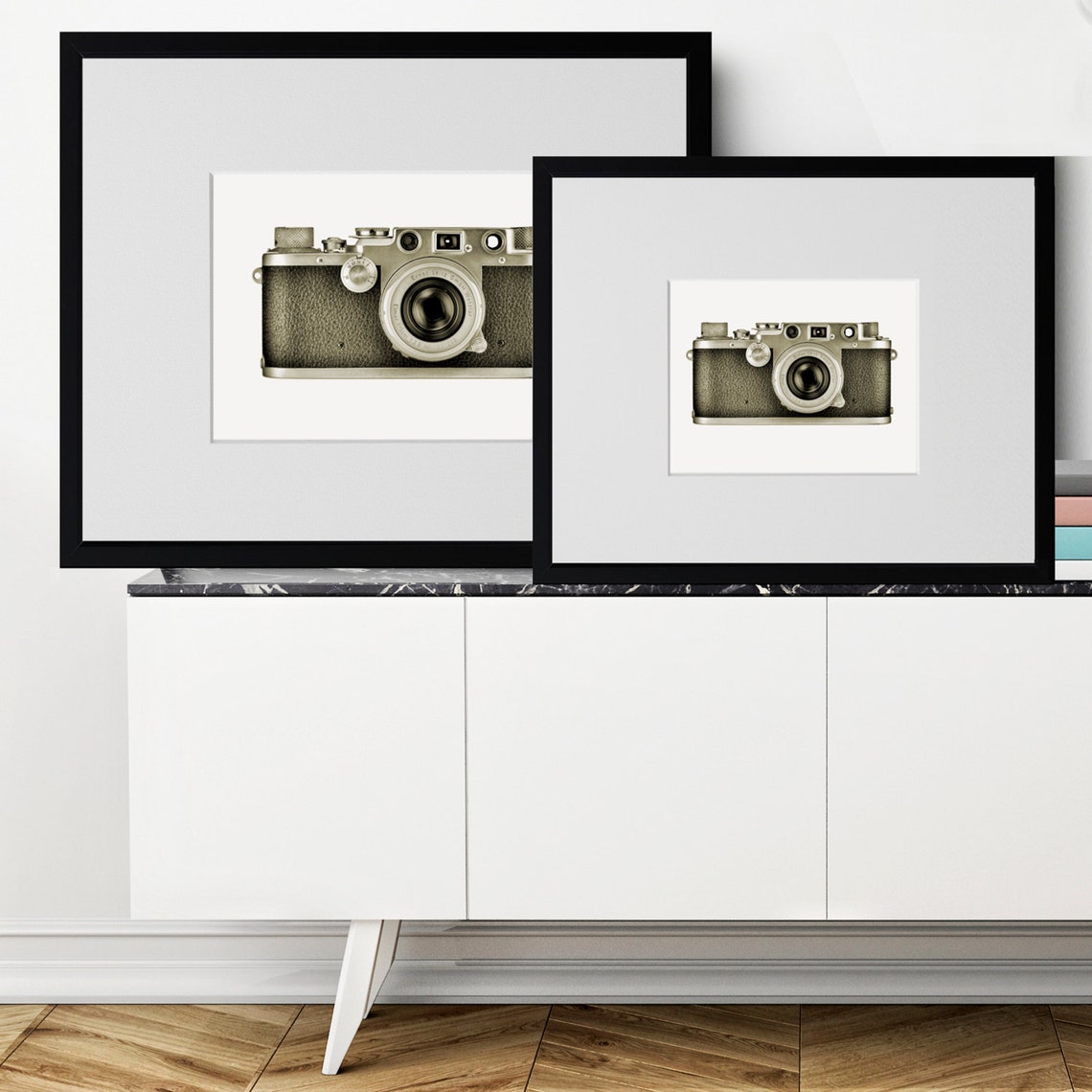 LEICA CAMERA Black and White Art Home Decor Wall Art Etsy